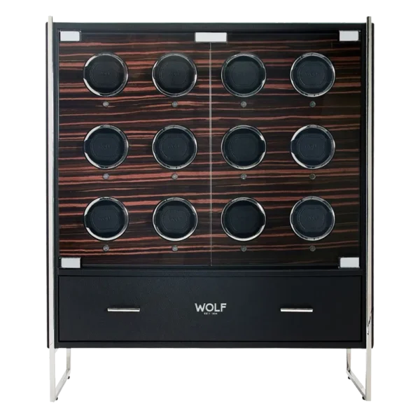 WOLF Roadster 12 Piece Watch Winder Cabinet